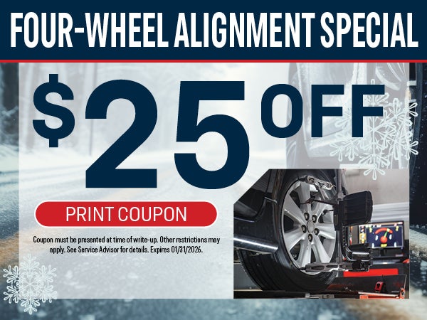 Four-Wheel Alignment Special