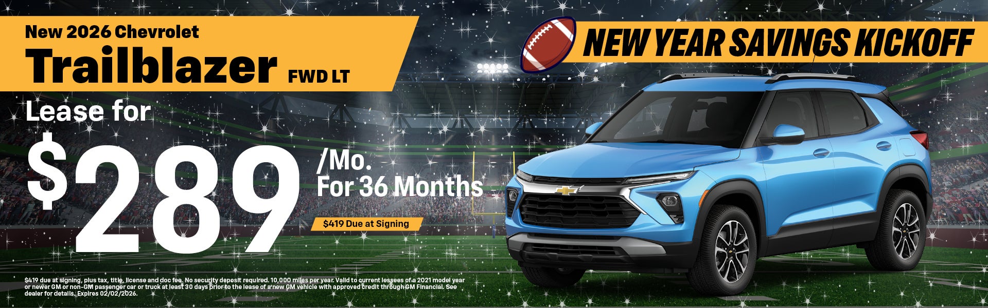 2026 Chevrolet Trailblazer Lease Offer