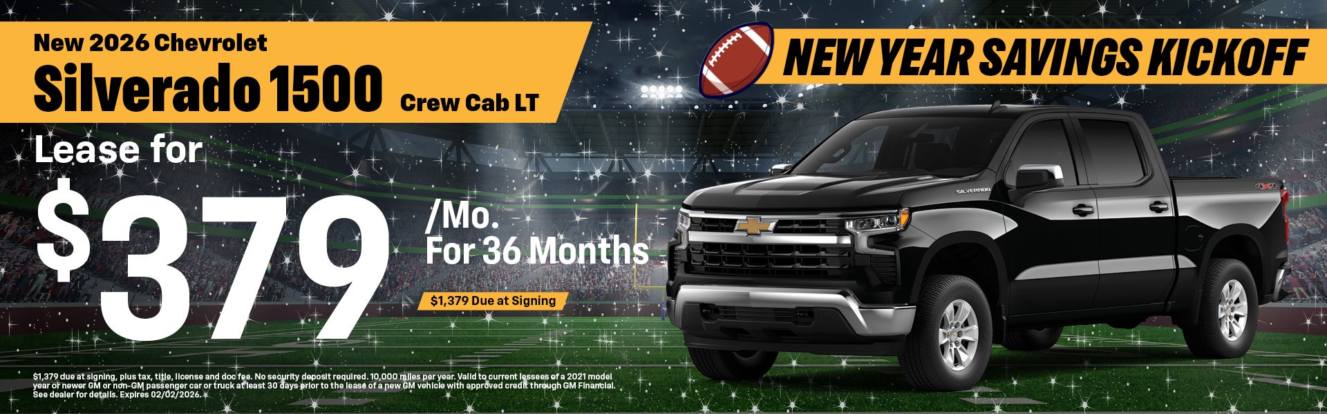 2026 Chevrolet Silverado 1500 Lease Offer