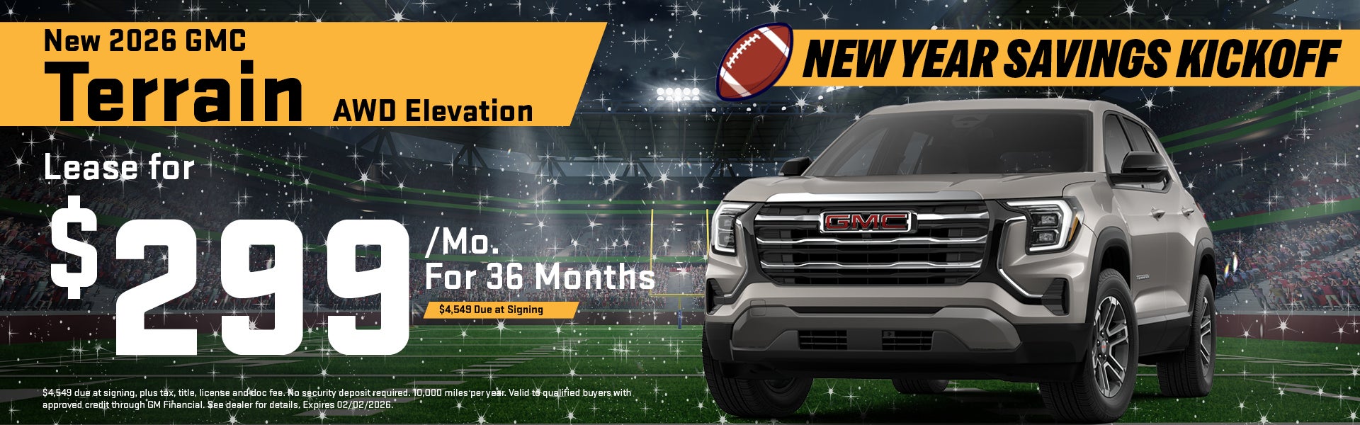 2026 GMC Terrain Lease Offer