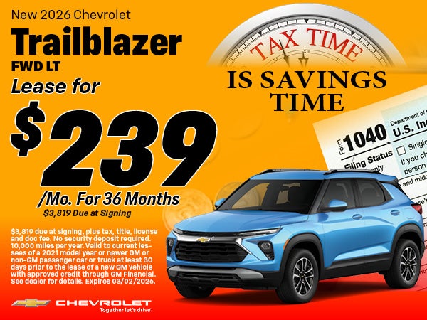 2026 Chevrolet Trailblazer Lease Offer