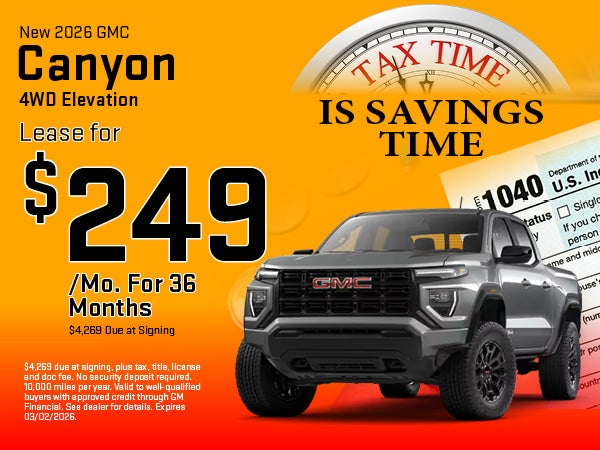 2026 GMC Canyon Lease Offer