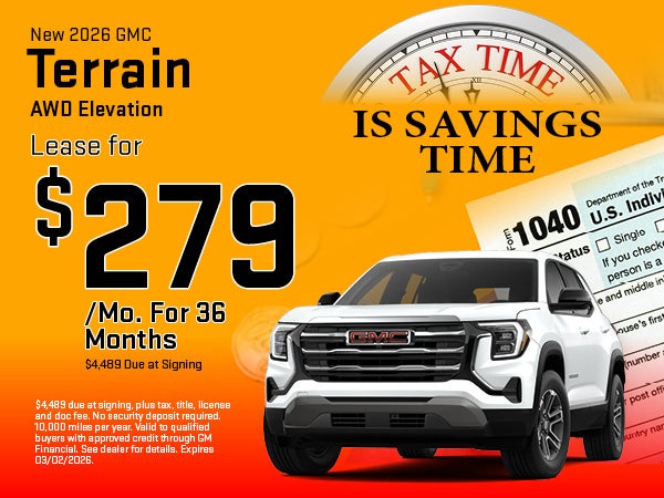 2026 GMC Terrain Lease Offer