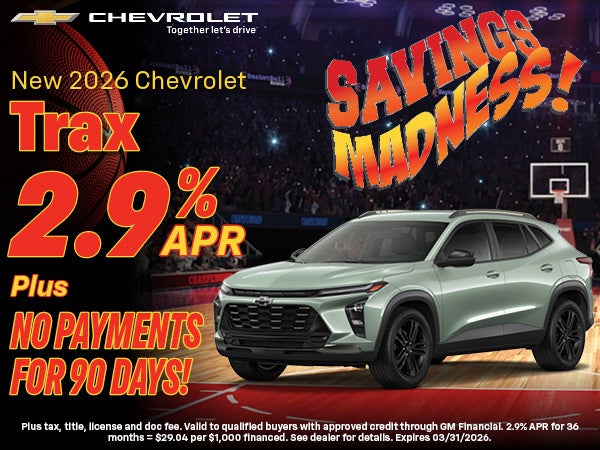2026 Chevrolet Trax Finance Offer