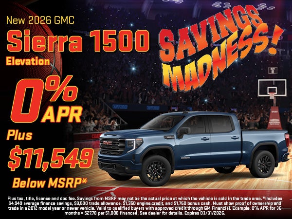2026 GMC Sierra 1500 Finance Offer