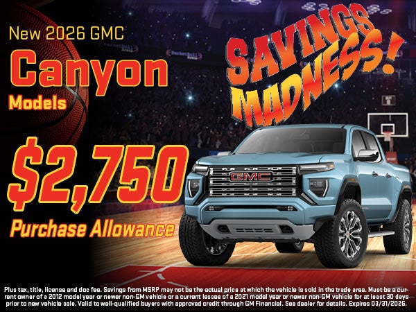 2026 GMC Canyon Buy Offer