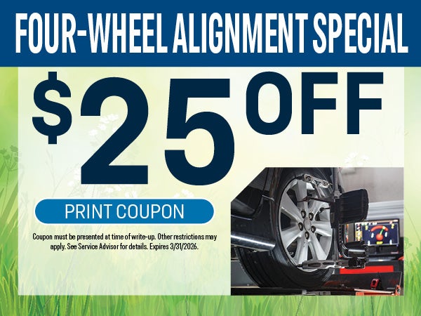 Four-Wheel Alignment Special