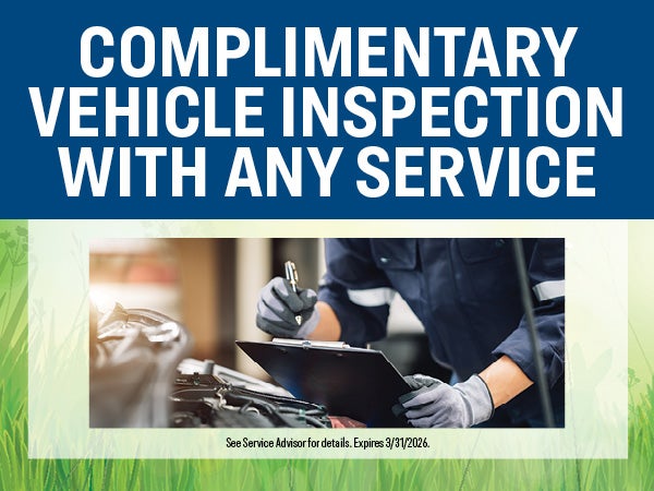 Complimentary Vehicle Inspection