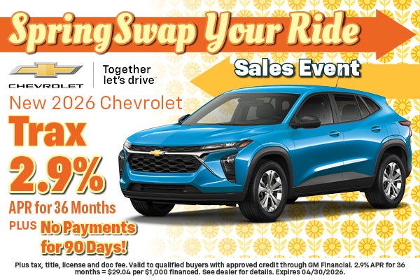2026 Chevrolet Trax Finance Offer
