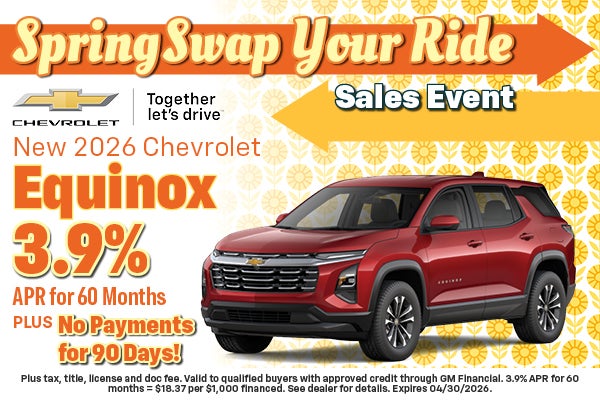 2026 Chevrolet Equinox Finance Offer