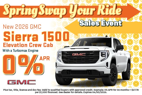 2026 GMC Sierra 1500 Finance Offer