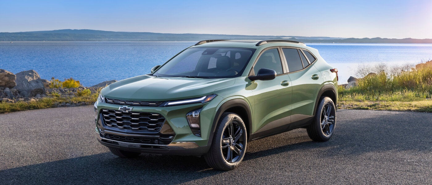 2026 Chevy Trax Exterior Parked By A Lake
