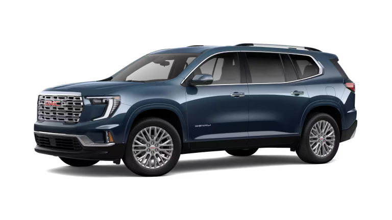 2026 GMC Acadia Denali Exterior - Downpour Metallic