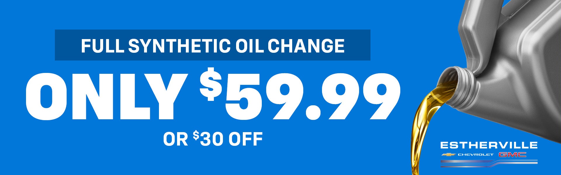 Save on an oil change in Estherville, IA