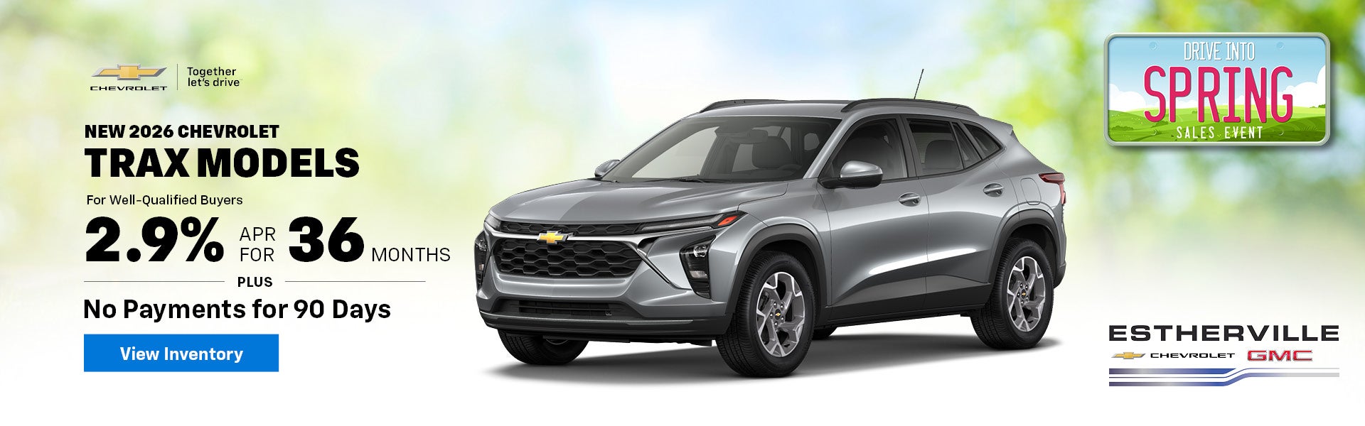 New 2026 Chevy Trax Models in Estherville, IA
