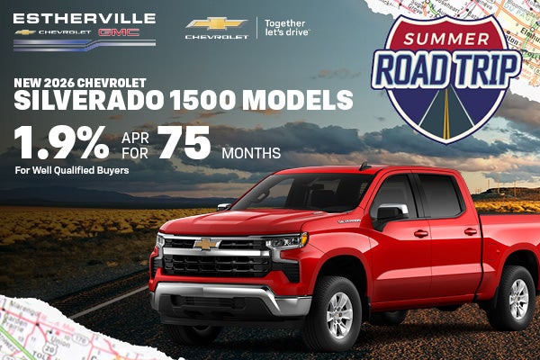Save on a New 2026 Chevy Silverado 1500 in Estherville, IA!