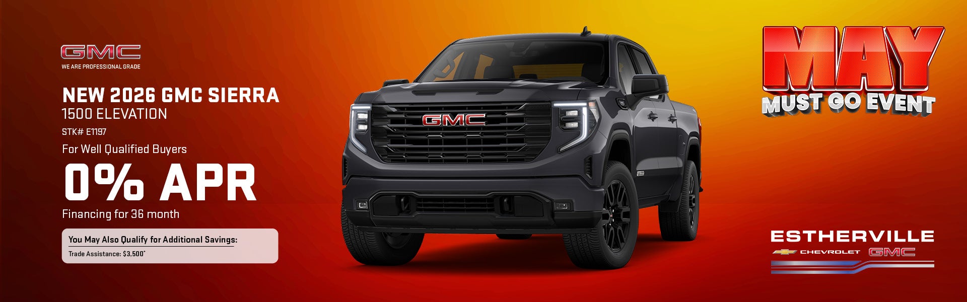 New 2026 GMC Sierra 1500 Elevation in Estherville, IA
