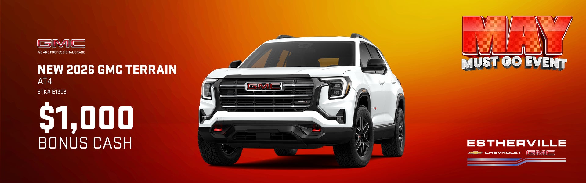 New 2026 GMC Terrain AT4 in Estherville, IA