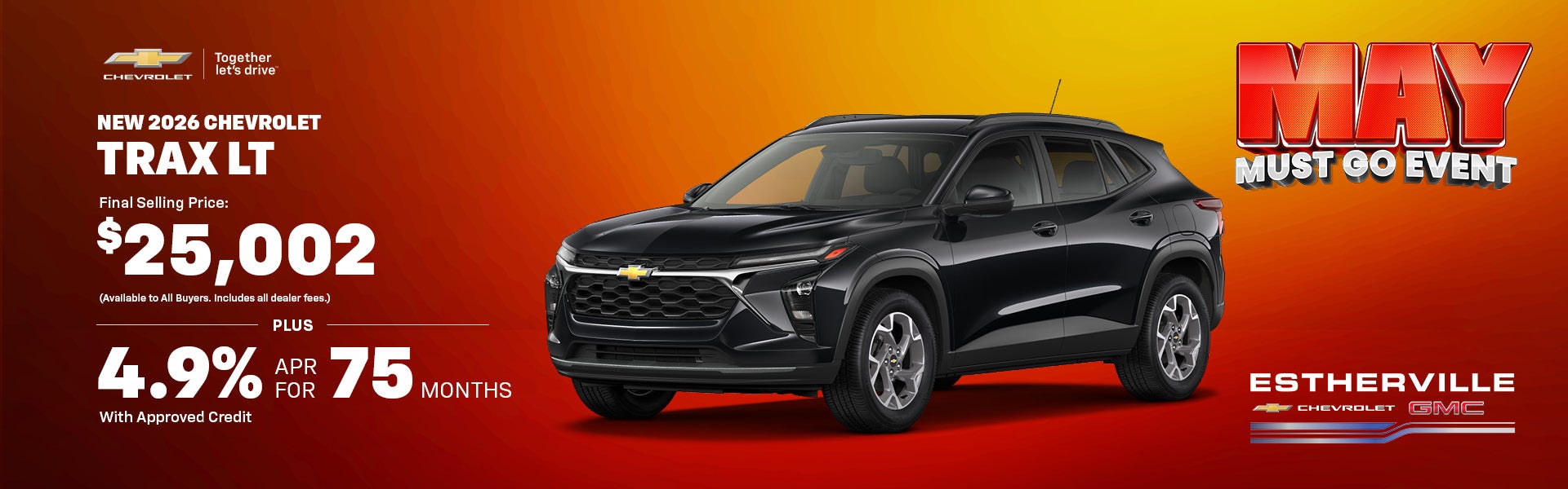 New 2026 Chevrolet Trax LT in Estherville, IA