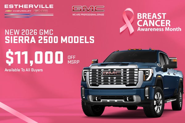Save on a New 2026 GMC Sierra 2500!