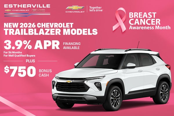Save on a New 2026 Chevy Trailblazer!